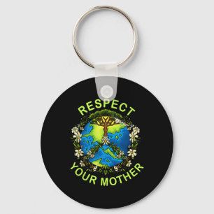Chaveiro Respeite o seu Dia da Mãe Terra.
