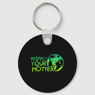 Chaveiro Respeite sua mãe, Terra, Natureza, Meio Ambiente