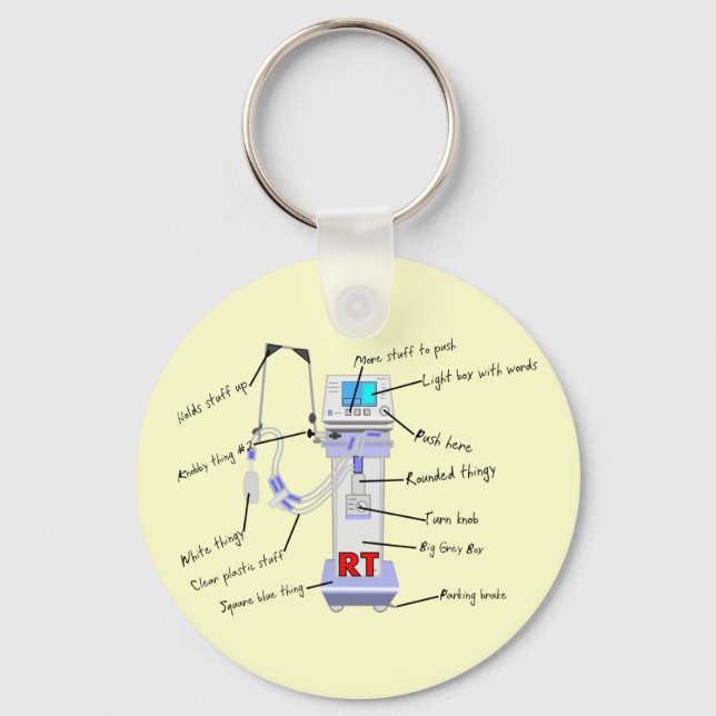 Chaveiro Respiratory Therapist Gifts (Frente)