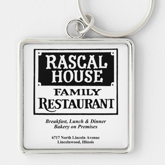Chaveiro Restaurante da família Rascal House, Lincolnwood,  (Frente)