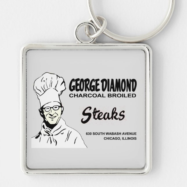Chaveiro Restaurante George Diamond, Chicago, IL (Frente)