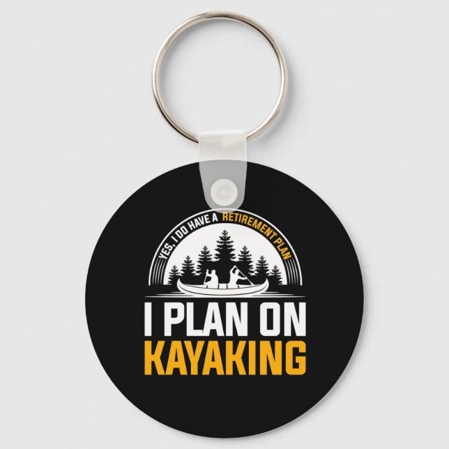 Chaveiro Retirada Eu Planejo Kayaking (Frente)