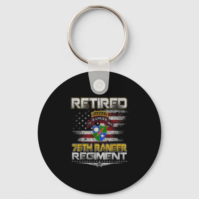 Chaveiro Retired 75th Ranger Regiment Veteran Patriotic Dad (Frente)