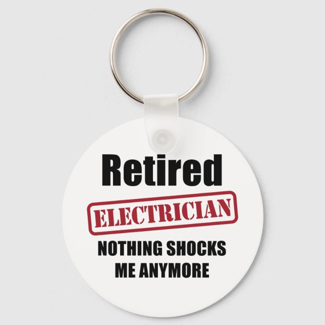 Chaveiro Retired Electrician (US spell) (Frente)