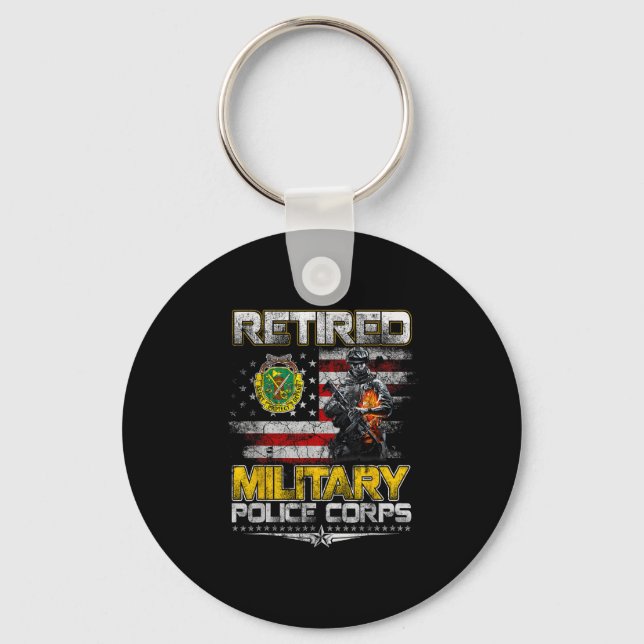 Chaveiro Retired Military Lice Veterans Day Patriotic Memor (Frente)