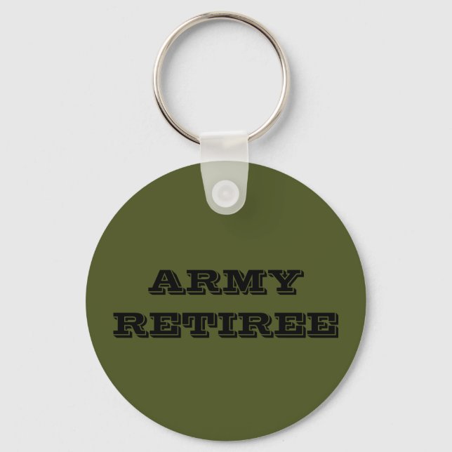Chaveiro Retiree do Exército da Cadeia de Chaves (Frente)