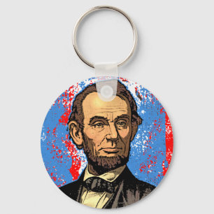 Chaveiro Retrato bonito de Abraham Lincoln