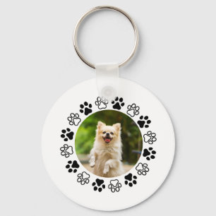 Chaveiro retrato canino de cachorro personalizável