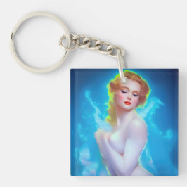 Chaveiro Retrato da Deusa Eetérea - Fantasia Surreal