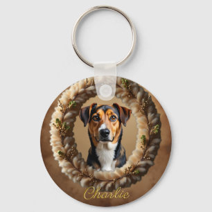 Chaveiro Retrato de Animal de Estimação Personalizado – Bas