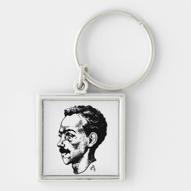 Chaveiro Retrato de Arthur Rimbaud (Frente)