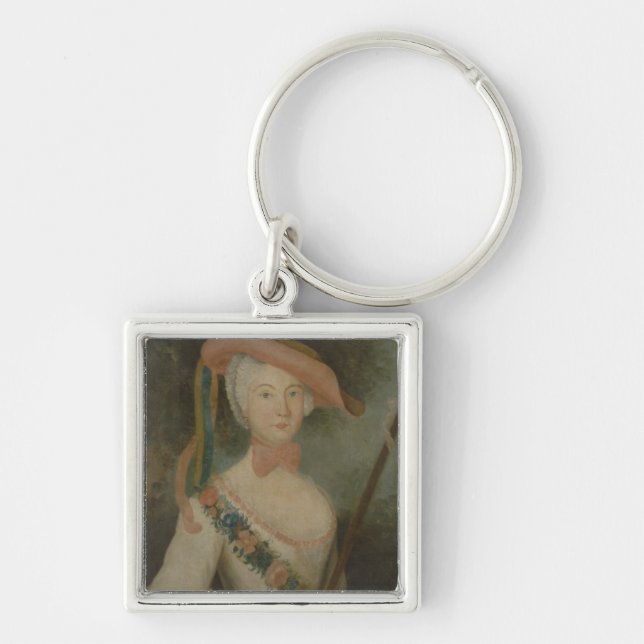 Chaveiro Retrato de auto, c.1725-40 (Frente)