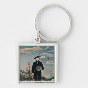 Chaveiro Retrato de auto, de L'ile St Louis, 1890