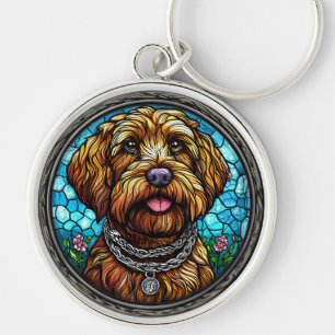 Chaveiro Retrato de cachorro fofo