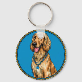 Chaveiro Retrato de Cachorro no Quadro do Ornamentado