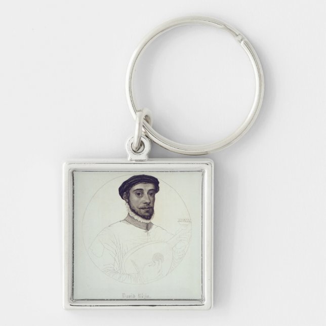 Chaveiro Retrato de David Rizio, um original pintado (Frente)