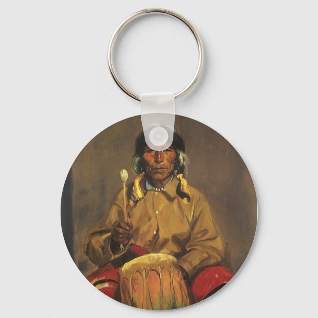 Chaveiro Retrato de Dieguito Roybal por Robert Henri (Frente)