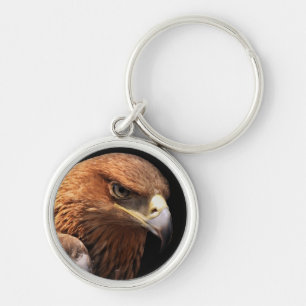 Chaveiro Retrato de Eagle isolado no preto