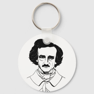 Chaveiro Retrato de Edgar Allan Poe