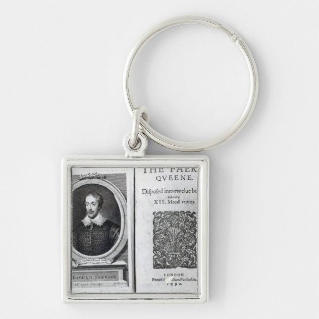 Chaveiro Retrato de Edmund Spenser e (Frente)