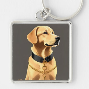 Chaveiro Retrato de Golden Retriever