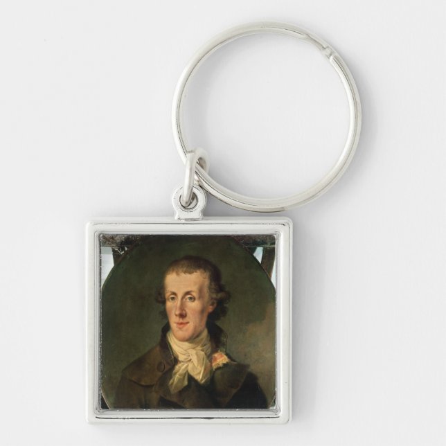 Chaveiro Retrato de Jacques Pierre Brissot (Frente)