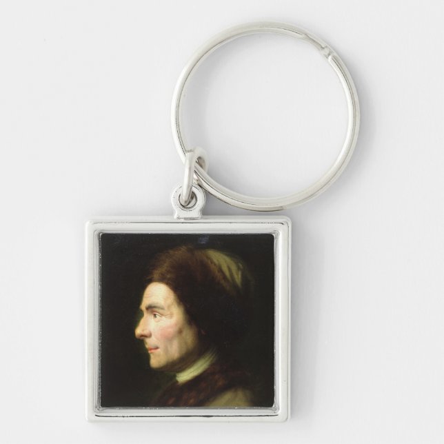 Chaveiro Retrato de Jean-Jacques Rousseau (Frente)
