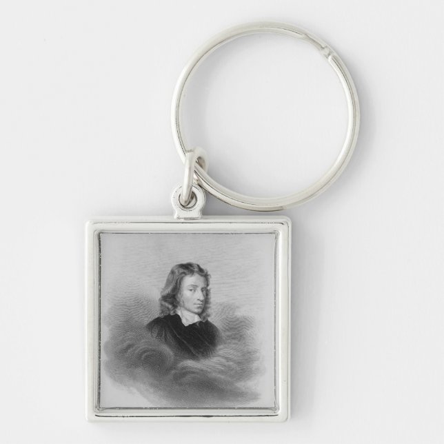 Chaveiro Retrato de John Milton (1608-74) gravado pelo (Frente)