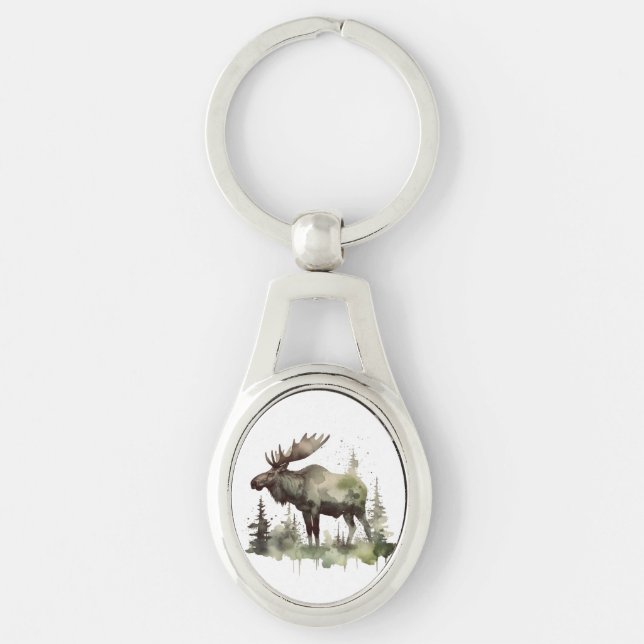 Chaveiro Retrato de Mossy Moose Wildlife (Frente)