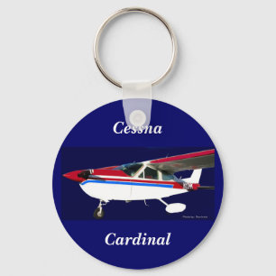 Chaveiro Retrato de N13HK, Cessna, cardinal