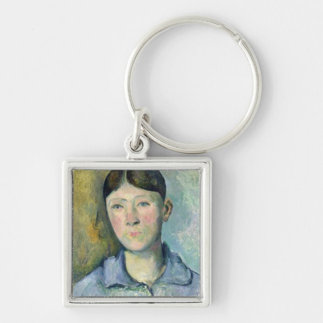 Chaveiro Retrato de Paul Cezanne | da senhora Cezanne, (Frente)