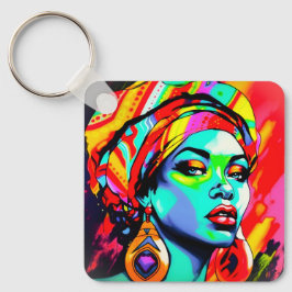 Chaveiro Retrato de pop Art