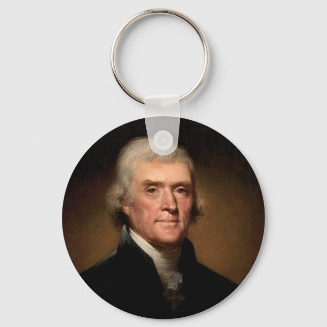 Chaveiro Retrato de Thomas Jefferson (Frente)
