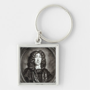 Chaveiro Retrato de Titus Oates gravado por R. Thompson