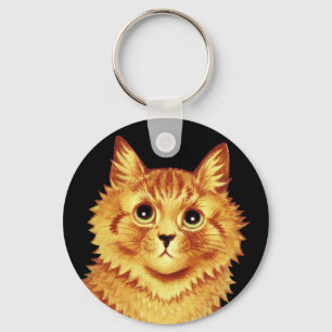 Chaveiro Retrato de um gato laranja por Louis Wain