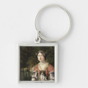 Chaveiro Retrato de uma senhora Vestir-se um vestido
