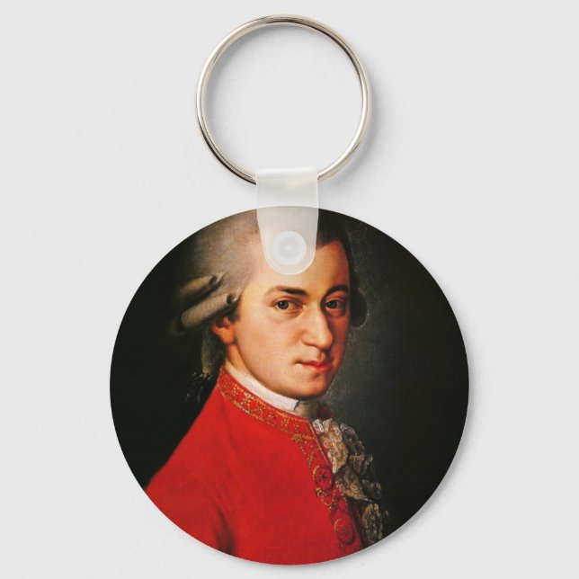 Chaveiro Retrato de Wolfgang Amadeus Mozart (Frente)