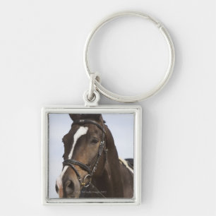 Chaveiro retrato do cavalo marrom
