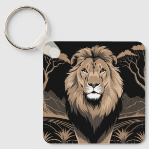Chaveiro Retrato do Leão Vintage