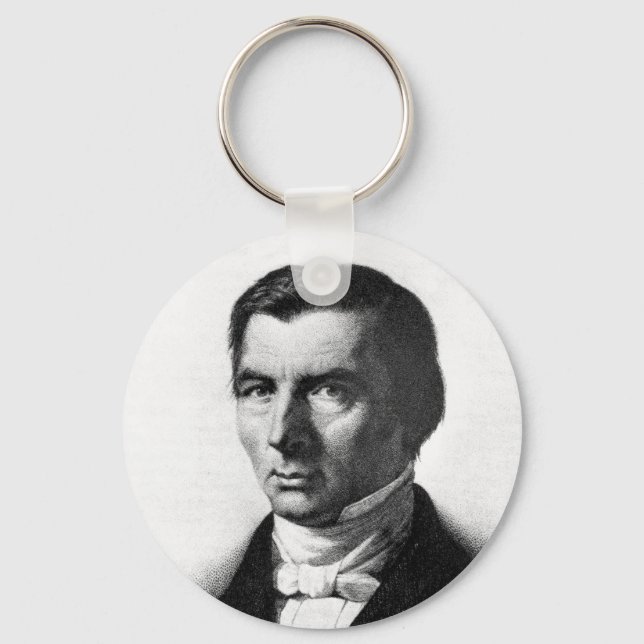 Chaveiro Retrato do Liberal Clássico Frederic Bastiat (Frente)