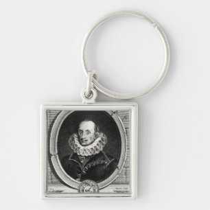 Chaveiro Retrato do medalhão de Pierre de Bourdeille