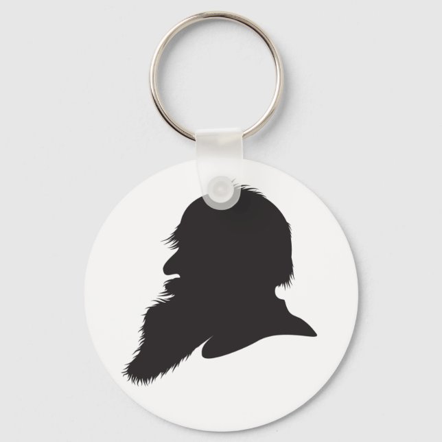 Chaveiro Retrato do perfil Leo Tolstoy (Frente)