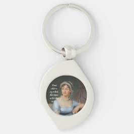 Chaveiro retrato e citação de Jane Austen