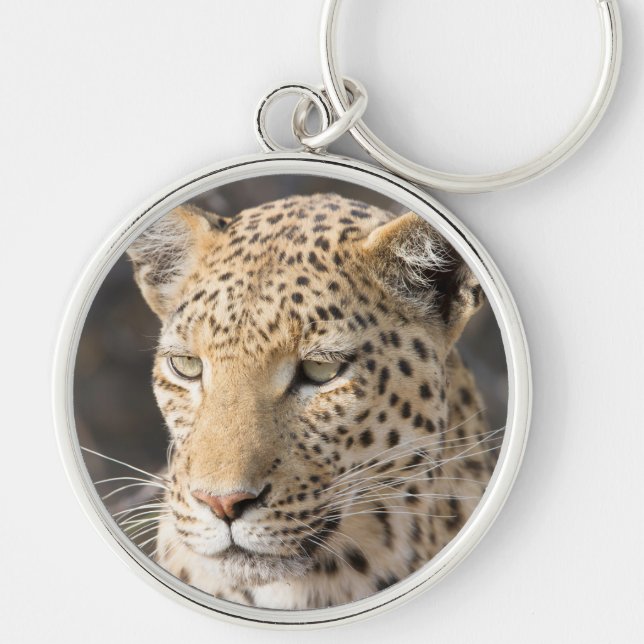 Chaveiro Retrato leopardo (Frente)