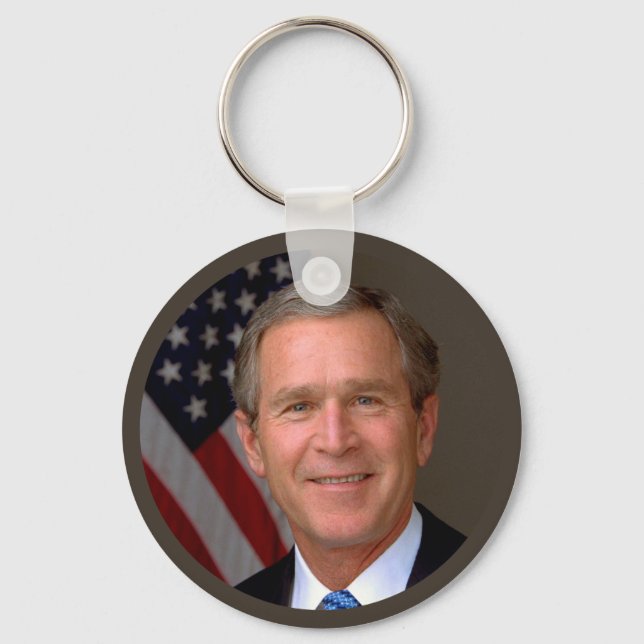 Chaveiro Retrato Oficial do Presidente George W Bush (Frente)