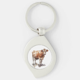 Chaveiro Retrato Russo de Vaca Farmhouse