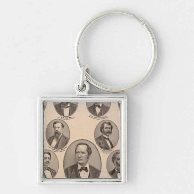 Chaveiro Retratos de Hon Thomas A Hendricks (Frente)