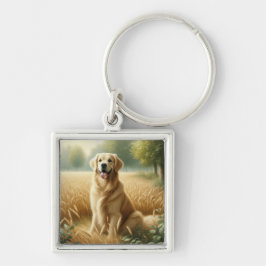Chaveiro Retriever Dourado