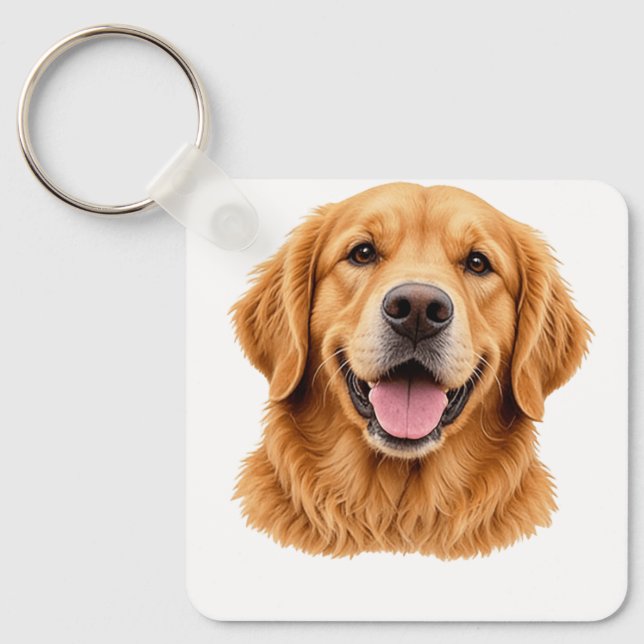 Chaveiro retriever dourado (Frente)