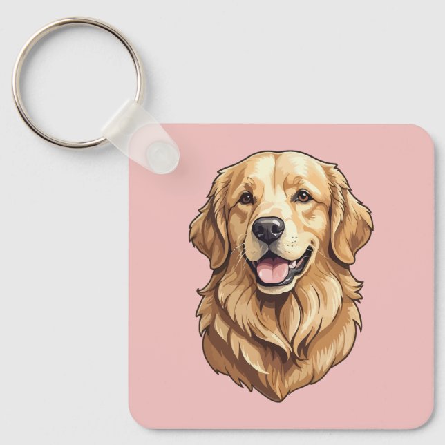 Chaveiro Retriever Dourado (Frente)